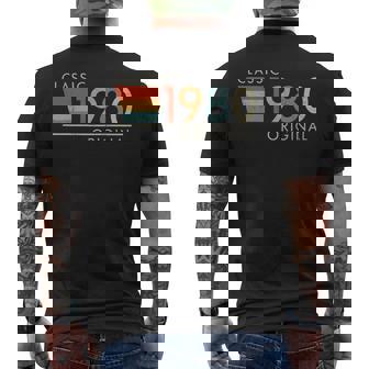 1980 Classic Original 3 Men's T-shirt Back Print | Mazezy