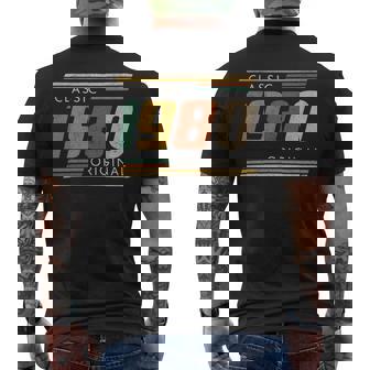 1980 Classic Original Men's T-shirt Back Print | Mazezy