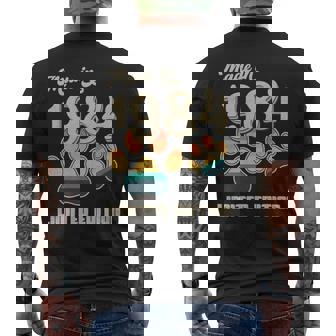 1984 Dog Paw Print Vintage Men's T-shirt Back Print | Mazezy