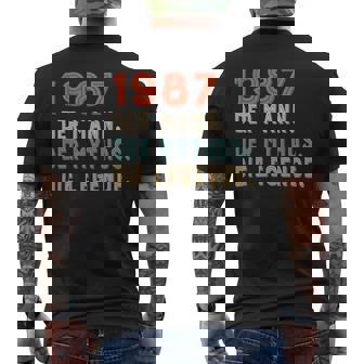 1987 Der Mann Der Mythos Die Legende T-Shirt mit Rückendruck - Geschenkecke