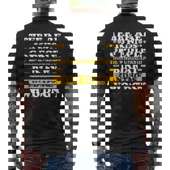 2 Types Of People Binary IT Specialists Tank Top Men's Back Print T-Shirt - Monsterry