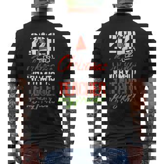 2020 First Christmas With My Hot Teacher Boyfriend Men's Back Print T-Shirt - Monsterry