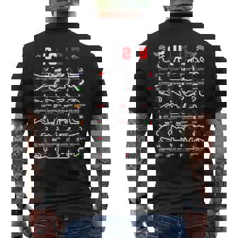 2025 Open Wheel Formula Racing Circuitos Mundiales Pistas De Carreras Camiseta Hombre Estampado Espalda - Regaloses
