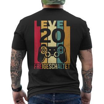 20S Birthday Gamer Gaming 20Th Birthday T-Shirt mit Rückendruck - Geschenkecke