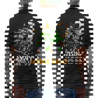 3 Year Old Crushing It 2022 Boys Monster Truck 3Rd Birthday Men's T-shirt Back Print - Monsterry