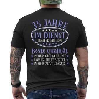 35 Years In Service 35 Years Of Service Anniversary 35 Years T-Shirt mit Rückendruck - Geschenkecke