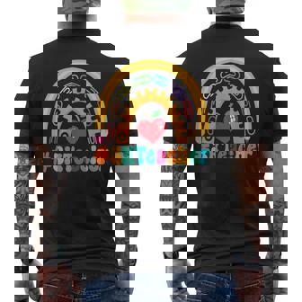 3K Teacher Appreciation Week Back To School 100th Day Men's Back Print T-Shirt - Monsterry