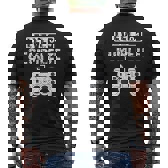 For 4 Year Wedding Anniversary For Him Her Couples Men's Back Print T-Shirt - Monsterry