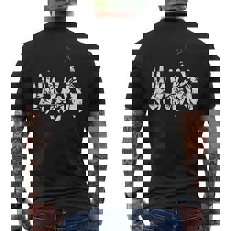 420 Hand Sign Smoking Weed Joint Marijuana Pot Smoker Men's T-shirt Back Print | Seseable UK