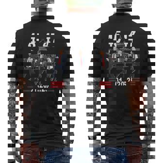 45 47 President Trump Victory Dance Inauguration Day 2025 Men's T-shirt Back Print - Seseable