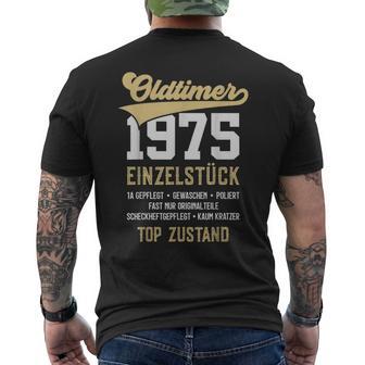 48 Jahre Oldtimer 1975Intage 48Th Birthday T-Shirt mit Rückendruck - Geschenkecke