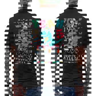 5 Años Cumpleaños Niño Dinosaurio Monster Truck Camiseta Hombre Estampado Espalda - Regaloses