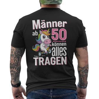 From 50 Can Wear Everything 50Th Birthday Slogan Humour T-Shirt mit Rückendruck - Geschenkecke