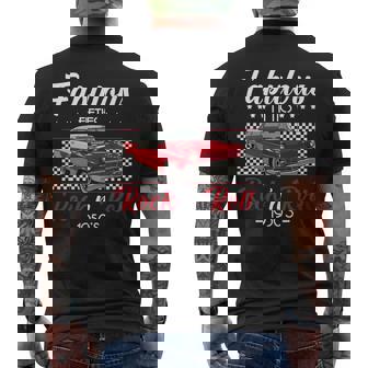 50s Hip Hop Retro 1950s Party Pink Vintage Dance Car Dancer Premium Men's Back Print T-Shirt - Monsterry