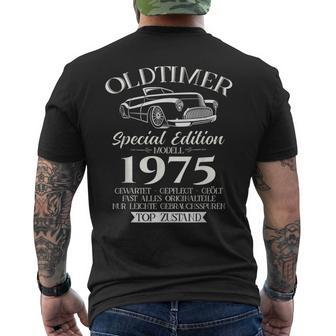 50Th Birthday Manintageintage 1975 T-Shirt mit Rückendruck - Geschenkecke