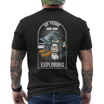 50th Birthday Tee For Hikers Milestone Birthday Men's Back Print T-Shirt - Monsterry UK
