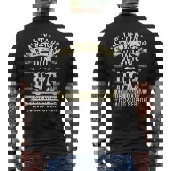 52 Años Cumpleaños Las Leyendas Nacen En Junio De 1973 Camiseta Hombre Estampado Espalda - Regaloses