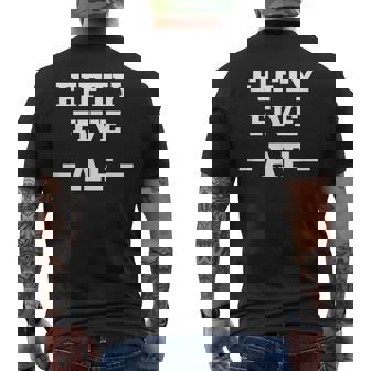 55 AF Rude 55th Birthday Old AF Milestone Age Men's Back Print T-Shirt - Monsterry