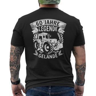 60Th Birthday Farmer 60 Years And A Legend T-Shirt mit Rückendruck - Geschenkecke