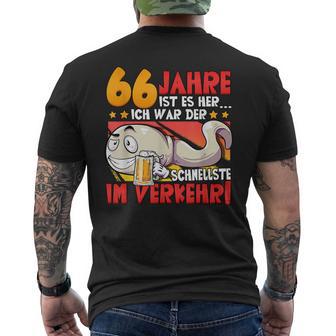 66 Jahre Ist Es Her 66 Birthday S T-Shirt mit Rückendruck - Geschenkecke