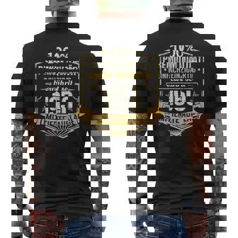 75 Geburtstag Mann Frau 75 Jahre 1950 Deko Lustig Geschenk T-Shirt mit Rückendruck - Geschenkecke