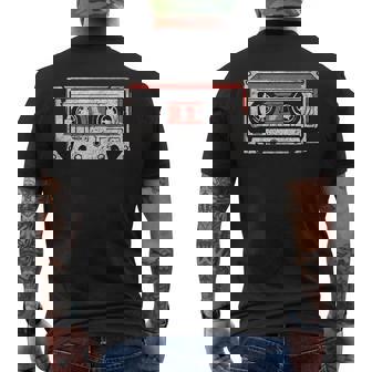 80s 90s Nostalgic Retro Cassette Tape Throwback-Memories Men's Back Print T-Shirt - Monsterry