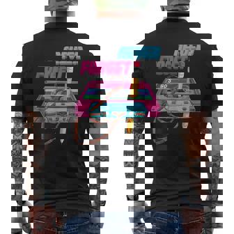 80S 90S Party Costume Never Forget Audio Cassette T-Shirt mit Rückendruck - Seseable