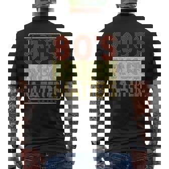 80S Music 80'S Music Matters Vintage Retro Men's T-shirt Back Print - Thegiftio