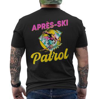 80S Retro Apres-Ski Patrol Wear 90S Skiing T-Shirt mit Rückendruck - Geschenkecke