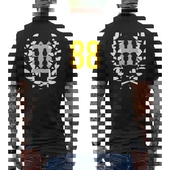 88 Números Cumpleaños 88 Años Aniversario 88 Aniversario 88 Jubileo Camiseta Hombre Estampado Espalda - Regaloses