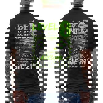 8Th Birthday Boy Level 8 Gamer 8 Year Video Game Party Men's T-shirt Back Print - Monsterry