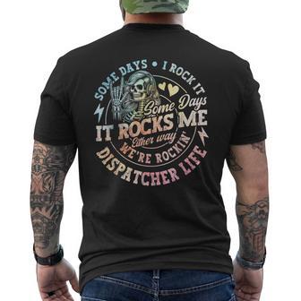 911 Dispatcher Emergency Dispatch Men's T-shirt Back Print - Thegiftio UK