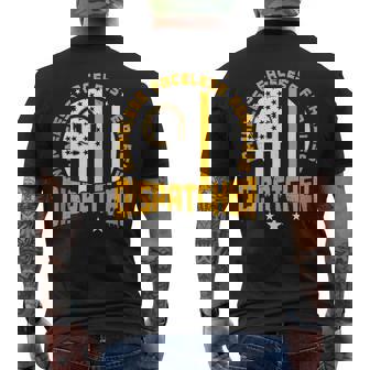 911 Dispatcher Nameless Faceless Fearless Thin Yellow Line Tank Top Men's Back Print T-Shirt - Monsterry