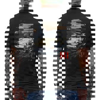911 Turbo Retrointage 964 Coche Clásico Pista Automotriz Camiseta Hombre Estampado Espalda - Regaloses