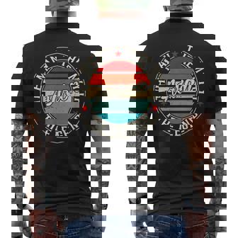 Aaron The Man The Myth The Legend Personalized Men's T-shirt Back Print | Mazezy