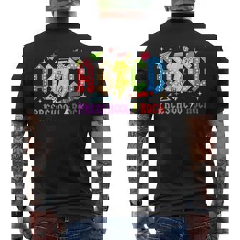 Abcd Preescolar Rocks Lápiz Rayo Maestros Rock Boys Camiseta Hombre Estampado Espalda - Regaloses