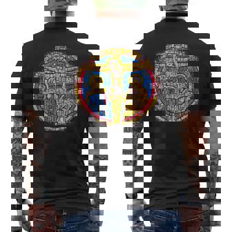 Abstract Jesus On Cross Christian Premium Men's Back Print T-Shirt - Monsterry