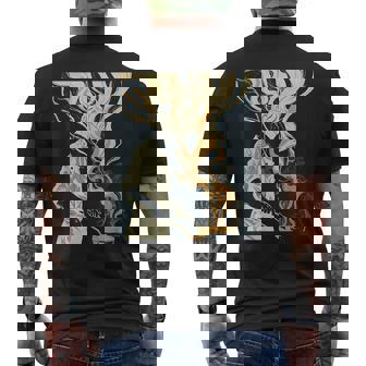 Abstract Line Cook Head Sous Chef Kitchen Cooking Food Art Men's Back Print T-Shirt - Monsterry