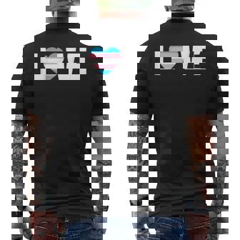 Accesorio Corazón Transgénero Bandera Trans Love Camiseta Hombre Estampado Espalda - Regaloses
