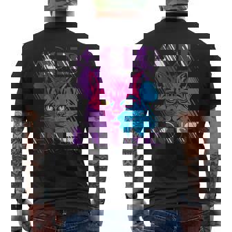 Acid House Cat Techno Raver Dj Rave Party Festival De Edm Camiseta Hombre Estampado Espalda - Regaloses