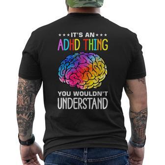 Adhd Humour And Awareness T-Shirt mit Rückendruck - Geschenkecke