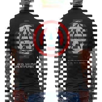 ADHD Super Power Motivational Self Esteem & Awareness Men's Back Print T-Shirt - Monsterry