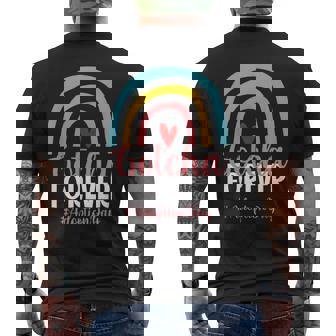 Adoption Day Gotcha Forever Family Kids Children Adoption Men's Back Print T-Shirt - Monsterry