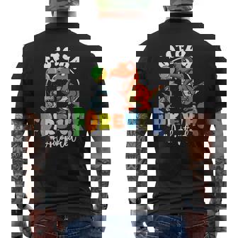 Adoption Day Trex Dino Gotcha Forever Foster Adoptive Family Men's Back Print T-Shirt - Monsterry
