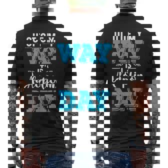 Adoptive Parent Children Kids Foster Care Adoption Day Men's Back Print T-Shirt - Monsterry