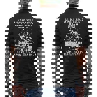 Adventure Begins At Your Library Summer Reading 2024 Camper Men's Back Print T-Shirt - Monsterry