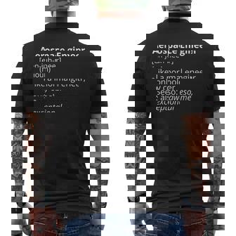 Aerospace Engineer Definition Description Camiseta Hombre Estampado Espalda - Regaloses