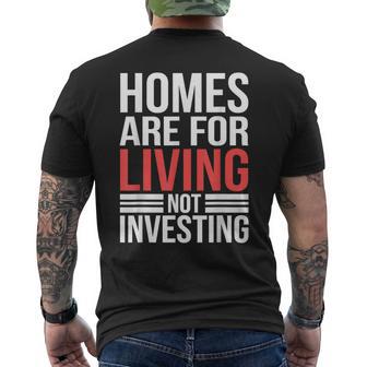 Affordable Housing Advocacy Housing Rights Social Equity Men's Back Print T-Shirt - Monsterry