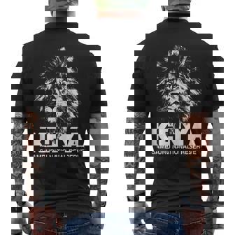 AFRICA Kenya Samburu Lion Reserve African Safari Tank Top Men's Back Print T-Shirt - Monsterry