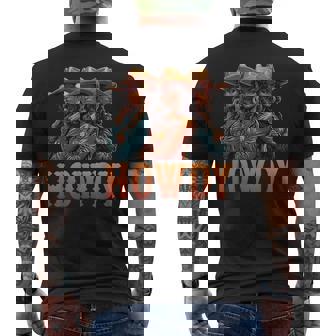 African Melanin Cowgirl Rodeo Western Black History Month Men's T-shirt Back Print - Seseable